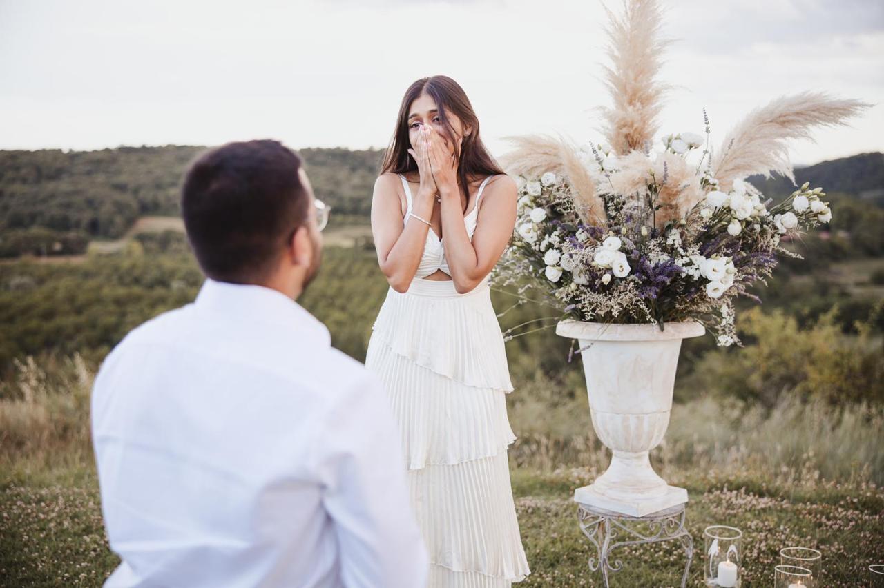 The magical Tuscany proposal moment